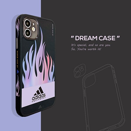 アイフォーン11 ケース adidas風 