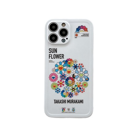 アイホン16plus murakami sunflower風 携帯ケース 