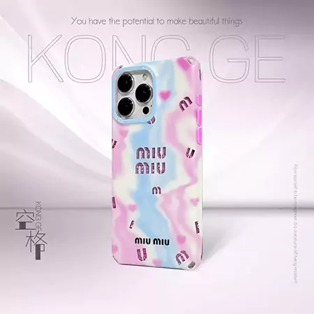 iphone15 カバー miumiu風 