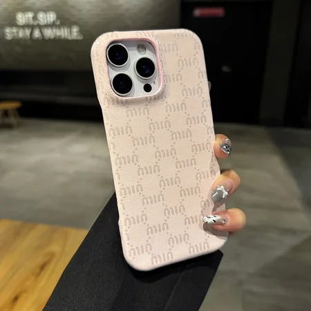 ハイブランド スマホケース iphone17 ミュウミュウ風 