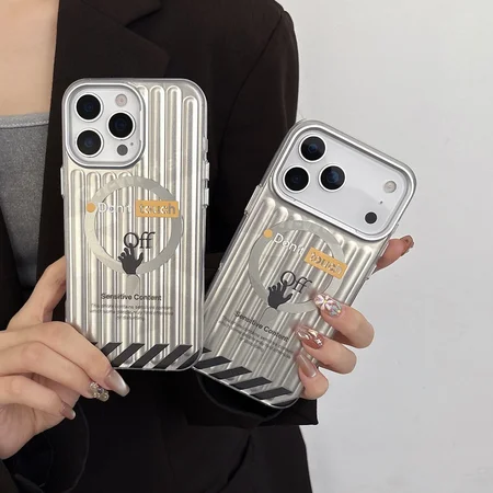 ブランド スマホケース アイホン17プラス オフホワイト off white 