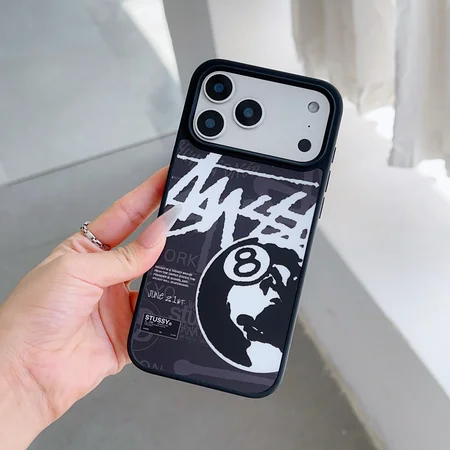 アイホン17pro ステューシー風 カバー 