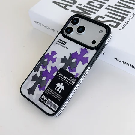 アイフォーン17pro クロームハーツ風 スマホケース 