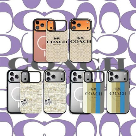 coach風 携帯ケース アイフォーン17プラス 