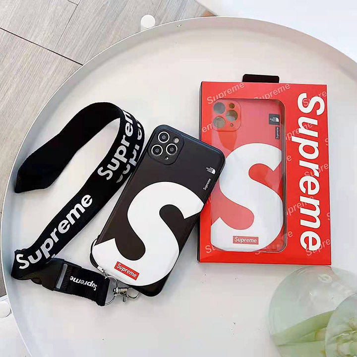 supreme風 アイフォン11promax カバー 