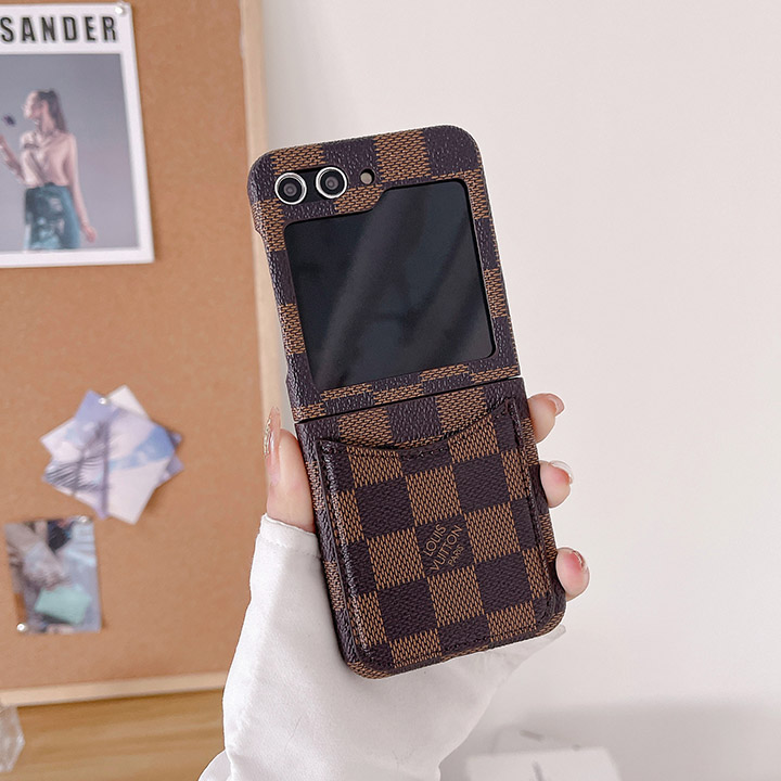 lv チェック柄 ギャラクシー ZFold4  スマホケース