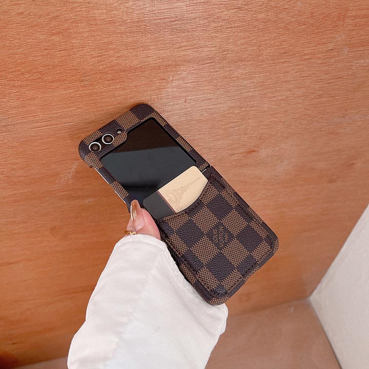 lv チェック柄 ギャラクシー ZFold4  スマホケース