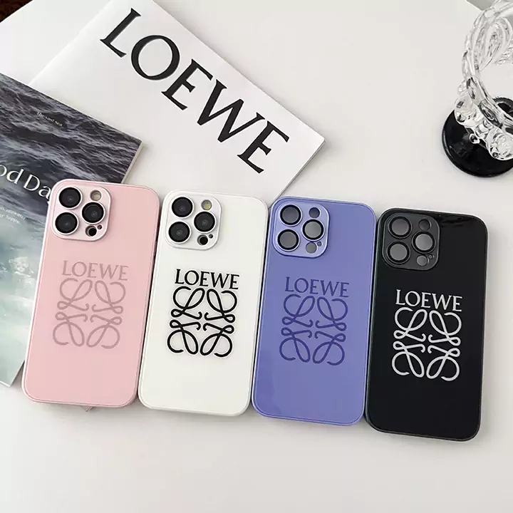 loewe風 ガラス iphone 15 スマホケース