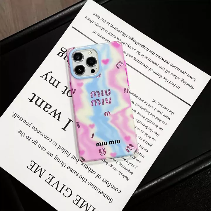 iphone14プロ miumiu風 ケース 