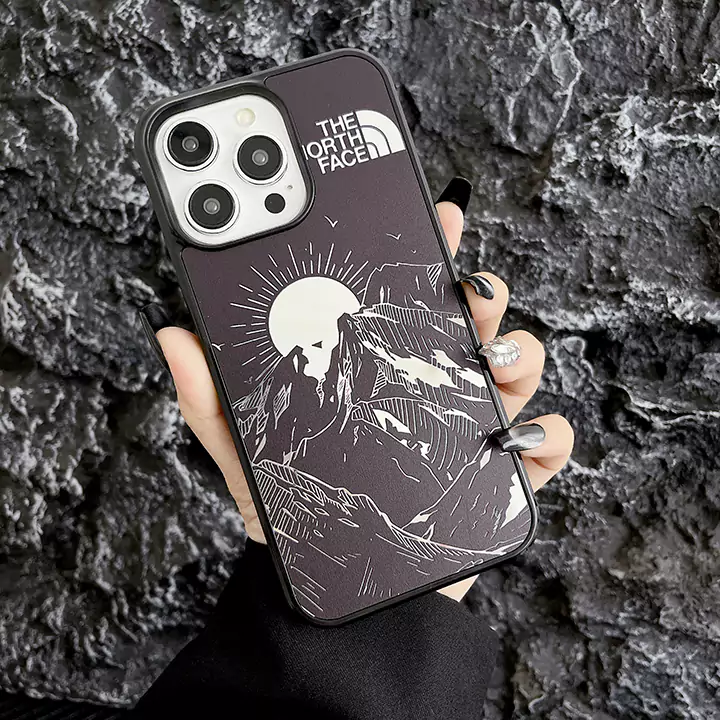 ブランド ケース iphone16pro the north face風 