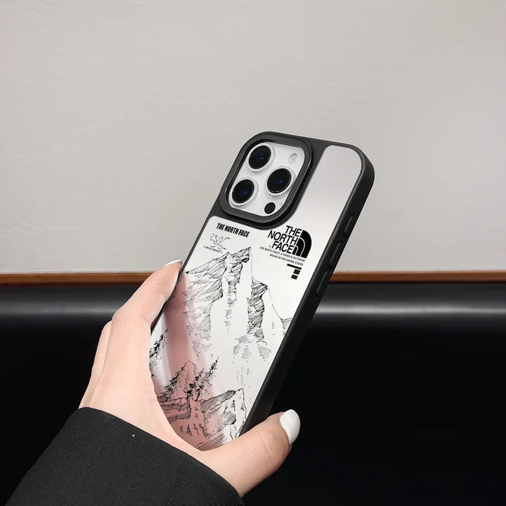 ザ・ノース・フェイス風 アイフォン 16pro max カバー 