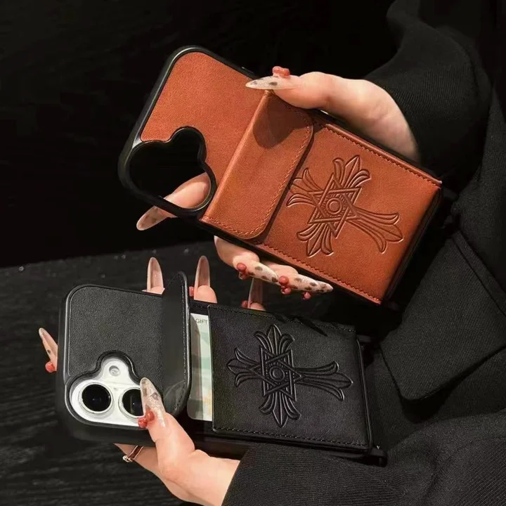 アイホン 16プロ クロームハーツ風 スマホケース 