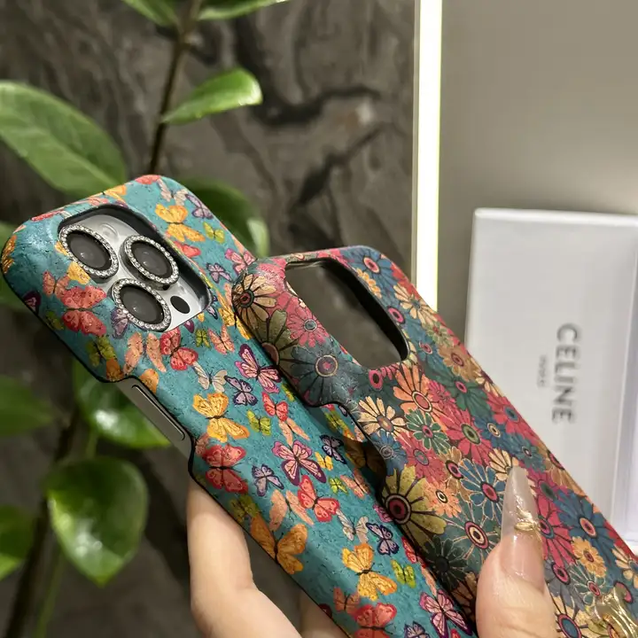 ハイブランド スマホケース iphone14 セリーヌ風 
