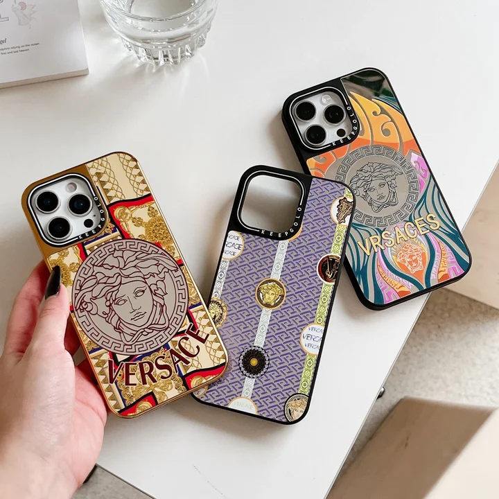 iphone 15 pro カバー versace風 