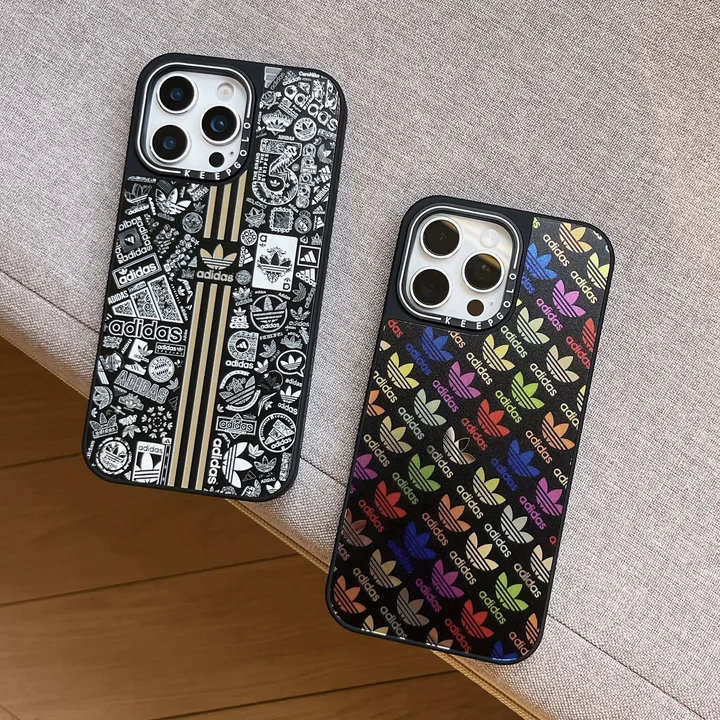 adidas風 カバー アイフォーン16プロmax 