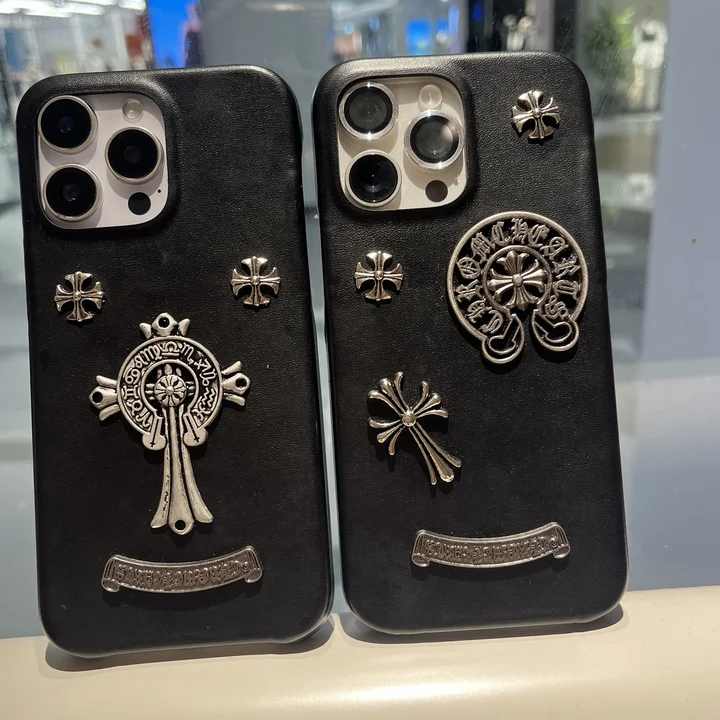 クロームハーツ風 スマホケース アイフォン 14プロ max 