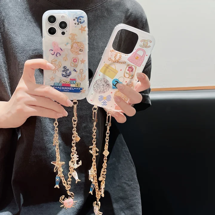 アイフォン16plus シャネル風 ケース 