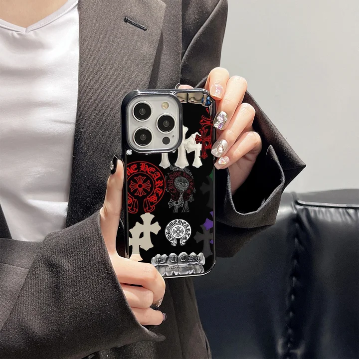 アイホン17プラス 携帯ケース chrome hearts風 