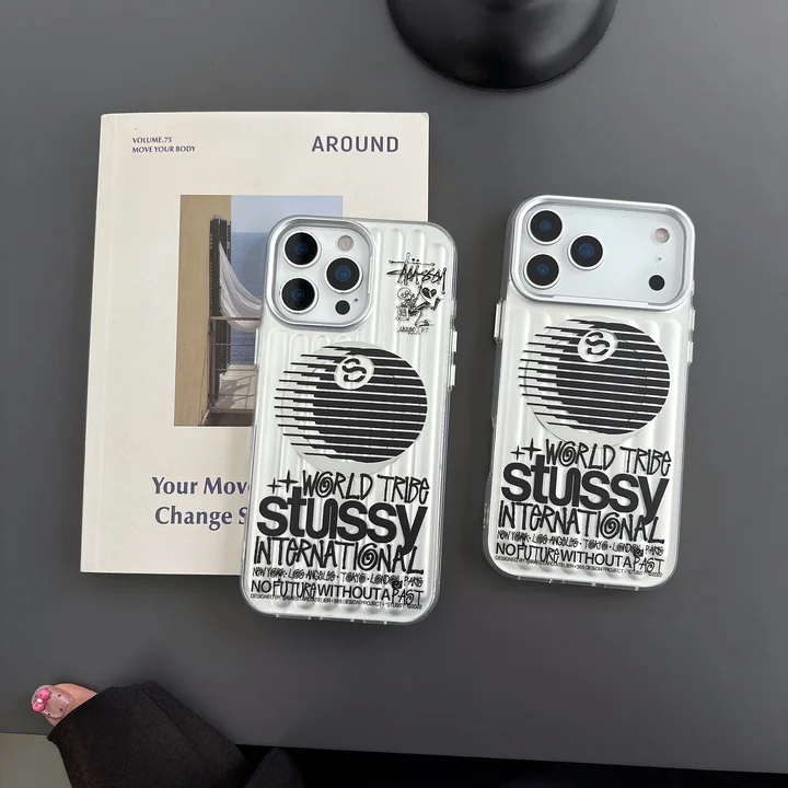 stussy風 アイフォーン16 スマホケース 