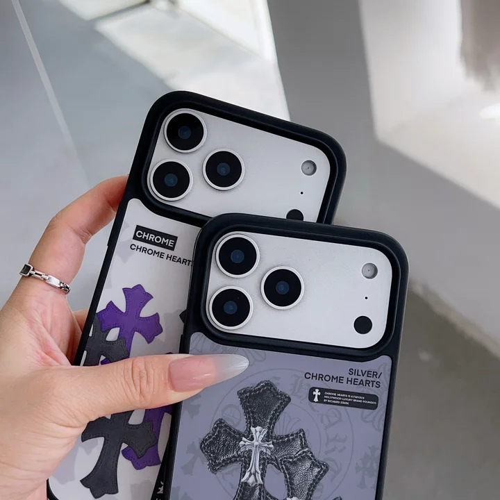 アイフォーン17pro クロームハーツ風 スマホケース 
