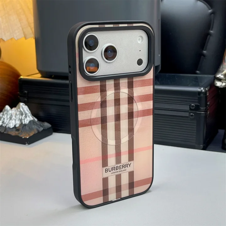 アイホン17プラス burberry風 スマホケース