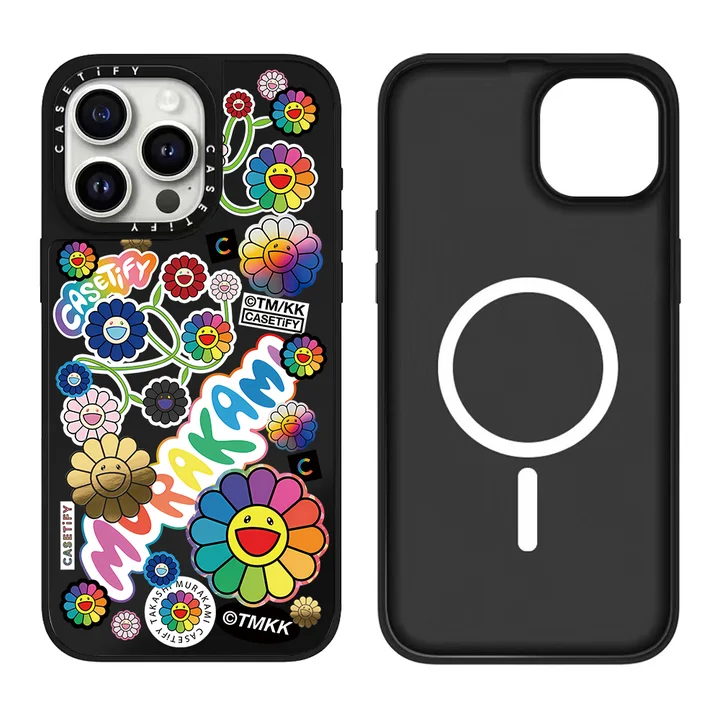 アイフォーン17promax 携帯ケース murakami sunflower カイカイキキ 