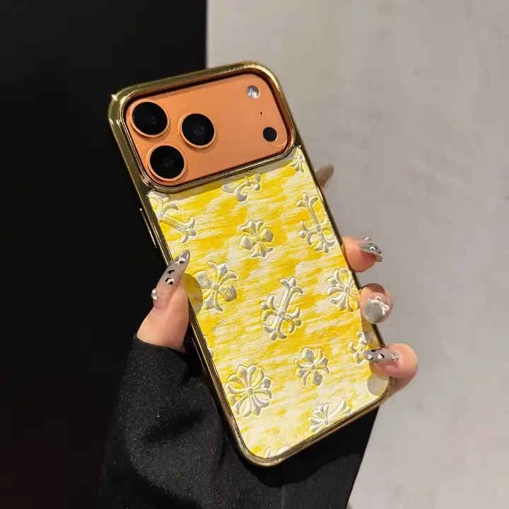 アイフォーン16 Pro chrome hearts風 カバー 