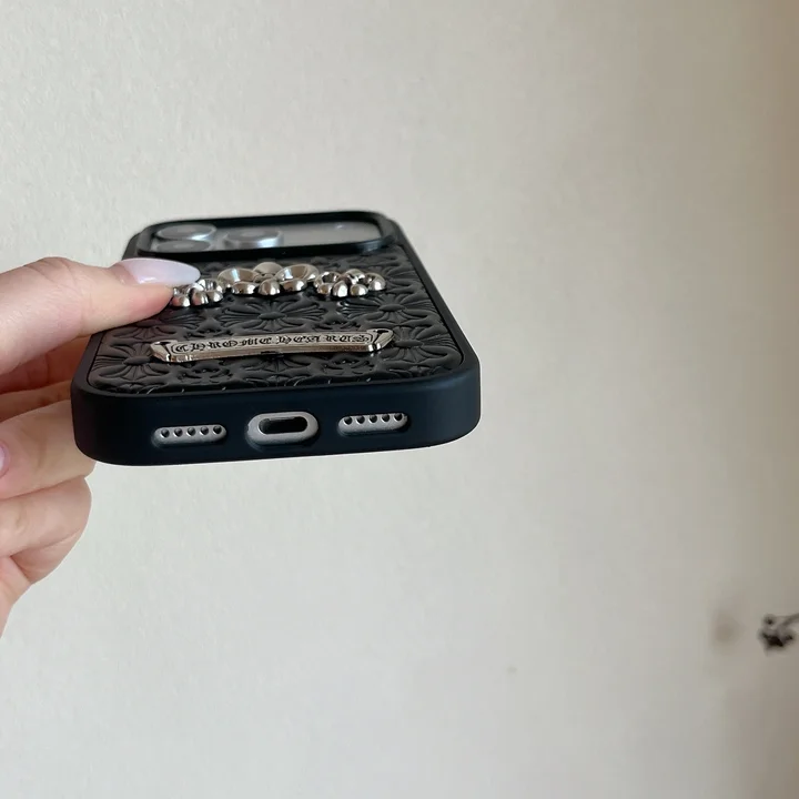 chrome hearts風 スマホケース アイフォーン17pro max 