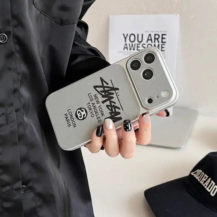 アイフォン17プロmax stussy風 携帯ケース