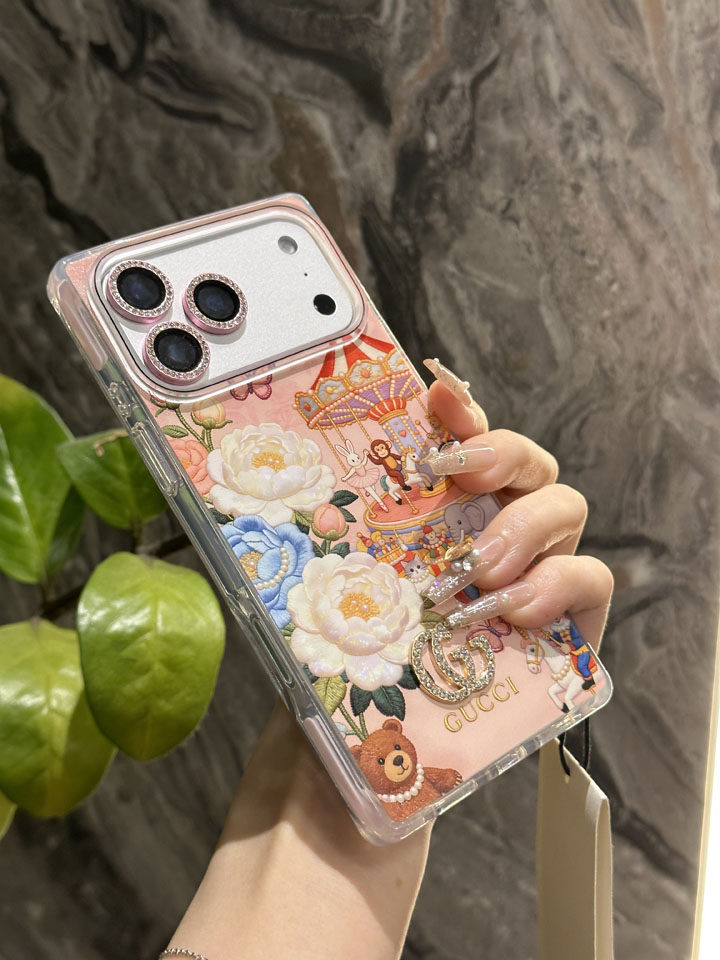 gucci風 スマホケース アイフォーン17plus 