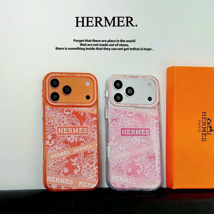 アイフォン15 スマホケース hermes風 