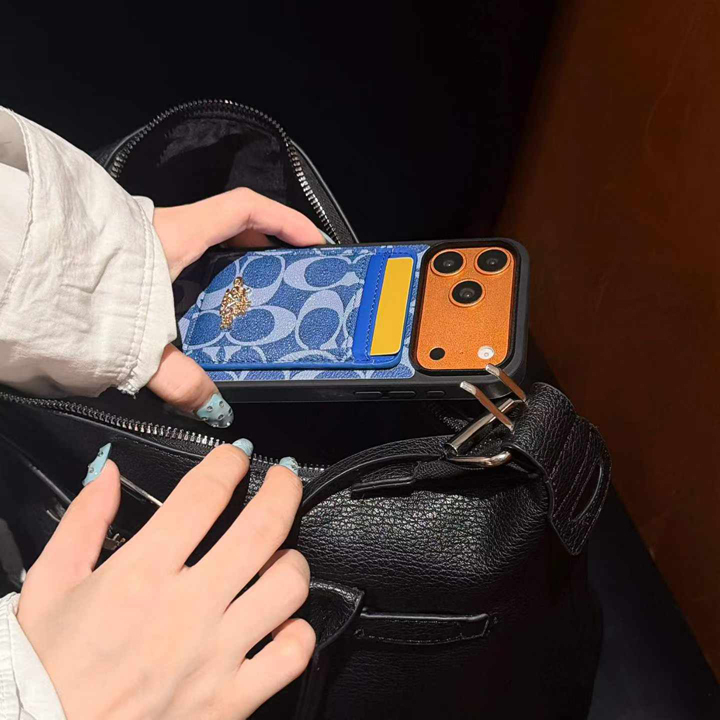 ハイブランド coach アイフォーン18プロ max カバー